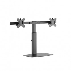 Rainbow gázrugós asztali talp, 2 képernyőhöz - fekete (VELCD-GL2)