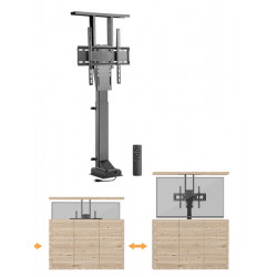 Rainbow szekrénybe szerelhető motoros monitor emelő szerkezet távirányítóval (VEPLB-M44) Rainbow szekrénybe szerelhető motoros monitor emelő szerkezet távirányítóval (VEPLB-M44)