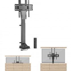 Rainbow szekrénybe szerelhető motoros monitor emelő szerkezet távirányítóval (VEPLB-M44)