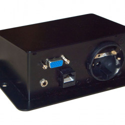 Rainbow ECO-1 1x230V, 1xVGA, 1xRJ45, 2xRCA asztallap alá építhető kábelrendező (WAECO-1)