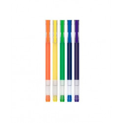 Xiaomi High-capacity Gel Pen 5-Pack zselés toll 5-ös csomag 0.5mm narancs,sárga,zöld,kék,lila tinta (XMGELPEN5P)