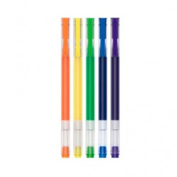Xiaomi High-capacity Gel Pen 5-Pack zselés toll 5-ös csomag 0.5mm narancs,sárga,zöld,kék,lila tinta (XMGELPEN5P)